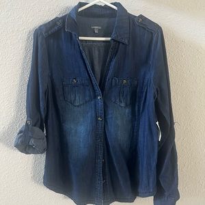 Denim button up shirt